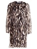 BETTY & CO Plisseekleid langarm in Nature/Black
