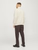Jack & Jones Sweatshirt mit halbem Reißverschluss in Antique White