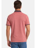 Redmond Poloshirt Basic in Weiß / hellrot