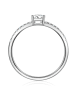 Trilani Ring aus Sterling Silber mit Zirkonia in silber