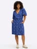 sheego Jersey-Kleid in royalblau-hellblau-bedruckt