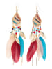 ebeeza Earrings in Red