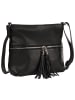 Toscanto Leder Umhängetasche Toscanto Tasche schwarz ca. 30cm