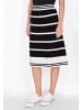 DreiMaster Maritim Women Skirt in black white stripe