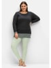 sheego Relax-Sweatshirt in anthrazit