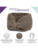 styleBREAKER Strick Stirnband in Beige