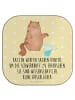 Mr. & Mrs. Panda Tassenuntersetzer Katze Wasserglas mit Spruch in Gelb Pastell