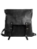 X-ZONE Rucksack echt Leder in schwarz