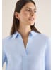Cecil Chambray Splitneck Blouse in Blouse Blue