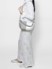 ROBERTA ROSSI Schultertasche in GRAY AND WHITE
