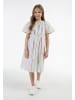 myMo KIDS Mädchen Kleid in Weiss Mehrfarbige Streifen