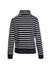 Salzhaut Sweatshirt IRMGARD in Navy-Beige