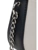 myMo ROCKS Damen Schultertasche in Weiss Schwarz