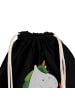 Mr. & Mrs. Panda Sportbeutel Einhorn Gärtner ohne Spruch in Schwarz