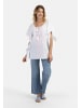 VIRITA Women Poncho in Weiss Pink