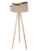 Licht-Erlebnisse Stehlampe in Kiefer Beige Gold