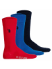 U.S. Polo Assn. Socken 3er Pack in Marine/Royalblau/Rot