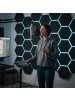 relaxdays 18 x Akustikplatten „Hexagon“ in Schwarz – 30 x 26 cm