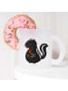 Mr. & Mrs. Panda Tasse Glas Stinktier Blume ohne Spruch in Transparent