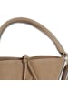 Toscanto Leder Handtasche Toscanto Tasche taupe, beige ca. 23cm
