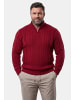 Men Plus Pullover in burgunderrot