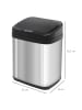 HOMCOM Elektrischer Mülleimer in Silber 33L x 25B x 42,5H cm