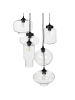 Beliani Pendelleuchten BEMBOKA in Transparent/Schwarz - (W) 40 x (H) 155 x (L) 26 cm