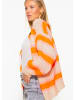 SASSYCLASSY Oversize Strick-Cardigan in Offwhite I Orange