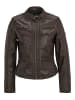 H.I.S Lederjacke mit Schnalle in D BROWN