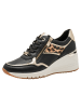 Marco Tozzi Sneaker in BLACK/LEO