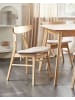 Beliani 2er-Set Esszimmerstuhl LYNN in Braun/Beige
