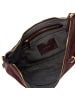 Les Visionnaires Enya Schultertasche Leder 46 cm in vinyard red