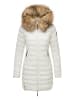 Marikoo Steppmantel Rose-Stepp in Off White