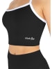 Circle Five Sporttop mit integriertem BH mit leichter Stützkraft in Schwarz