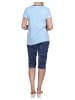 NORMANN Capri Pyjama Schlafanzug "RELAX" - 74826 in blau