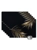 OnlyWow Platzset - Tischset (6-teilig) Goldfarben, abwaschbar
