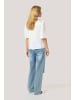 Kaffe Kurzarm-Bluse KAlinda Regular fit in Chalk