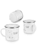 Mr. & Mrs. Panda Tasse Eisbär Faul mit Spruch in Weiß