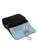 Mr. & Mrs. Panda Beautycase Seeigel mit Spruch in Blau Pastell