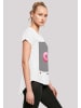 F4NT4STIC Long Cut T-Shirt 3D PINK RING in weiß