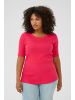 KAFFE curve T-shirt KCcarina Tight fit in Raspberry