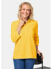 GOLDNER Baumwollshirt mit Glanzakzenten in honig
