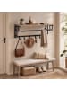 VASAGLE Wandgarderobe Barnet-old in Greige - (B)66 x (H)27 x (T)30 cm
