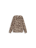 Tom Tailor Langarmbluse in brown beige leo print