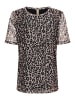 CULTURE Kurzarm-Bluse CUcalli Casual fit in Leopard