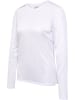 Hummel T-Shirt "Hmlrun Jersey L/S Woman" in Weiß