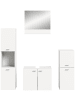 ebuy24 Badmöbelset Boston Weiß 137 x 33 cm
