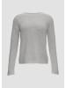 QS Strickpullover in 9400_grau meliert