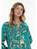 Albee Women Blusenshirt in Türkis Mehrfarbig