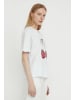 Finn Flare Kurzarmshirt Kirsche in white